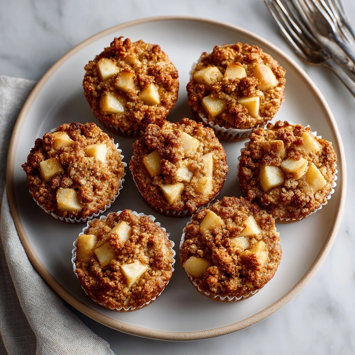 Delectable, easy Mini Apple Oatmeal Crumble Cups recipe—perfect for brunch and sharing.