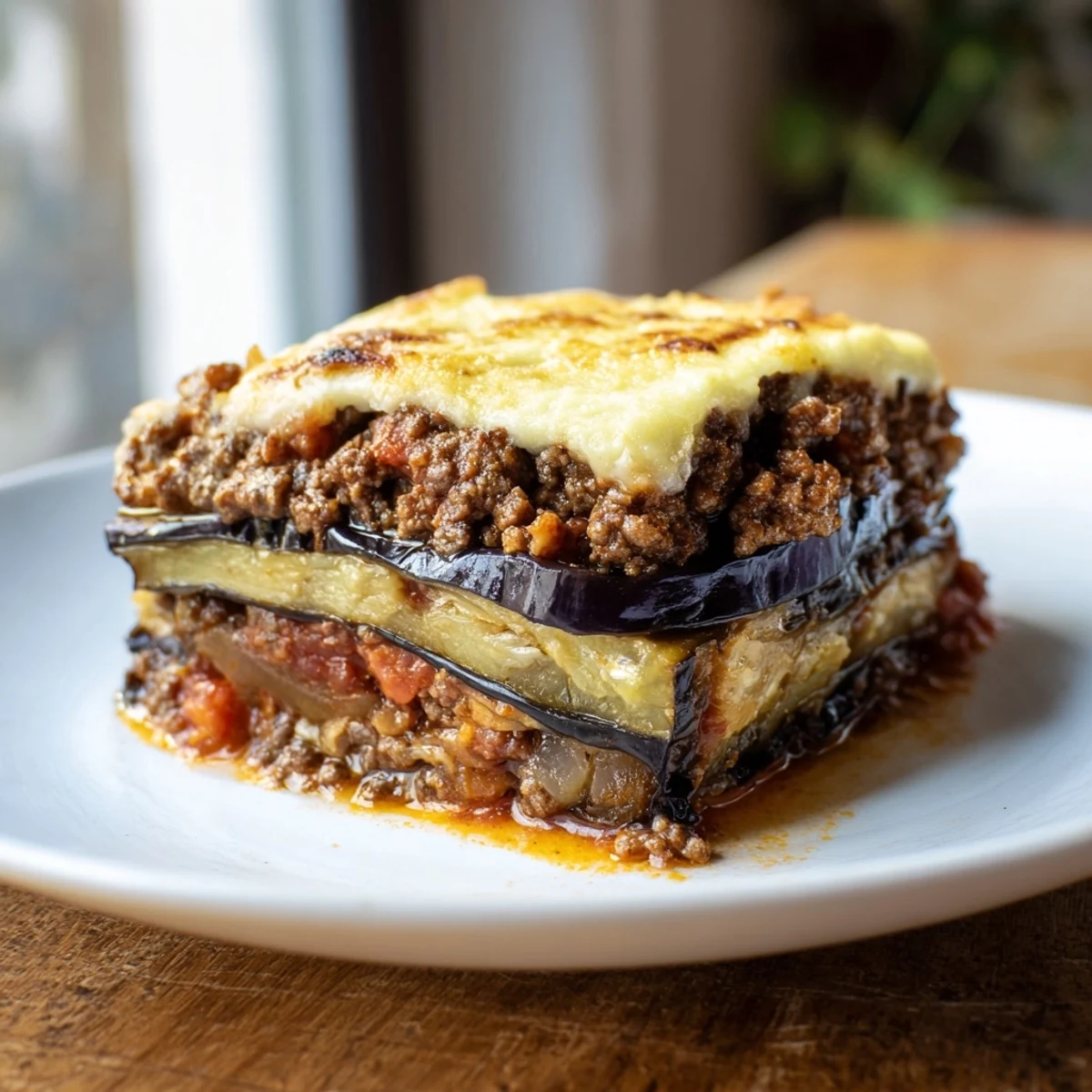 Moussaka Beef Eggplant Layers