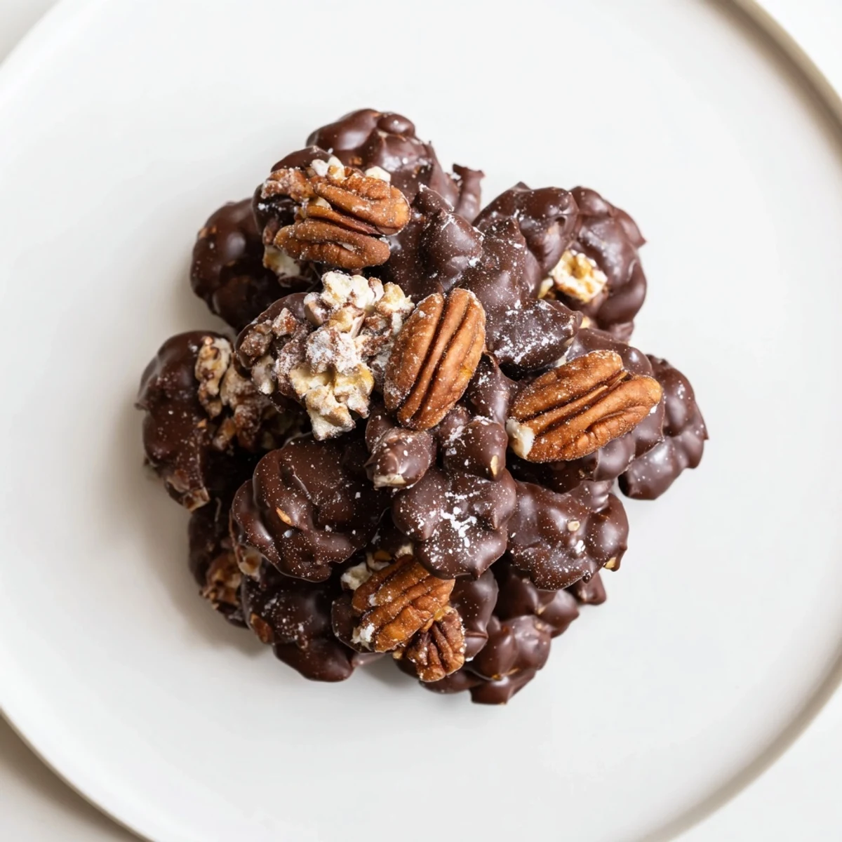 Pinecone Chocolate Nut Clusters