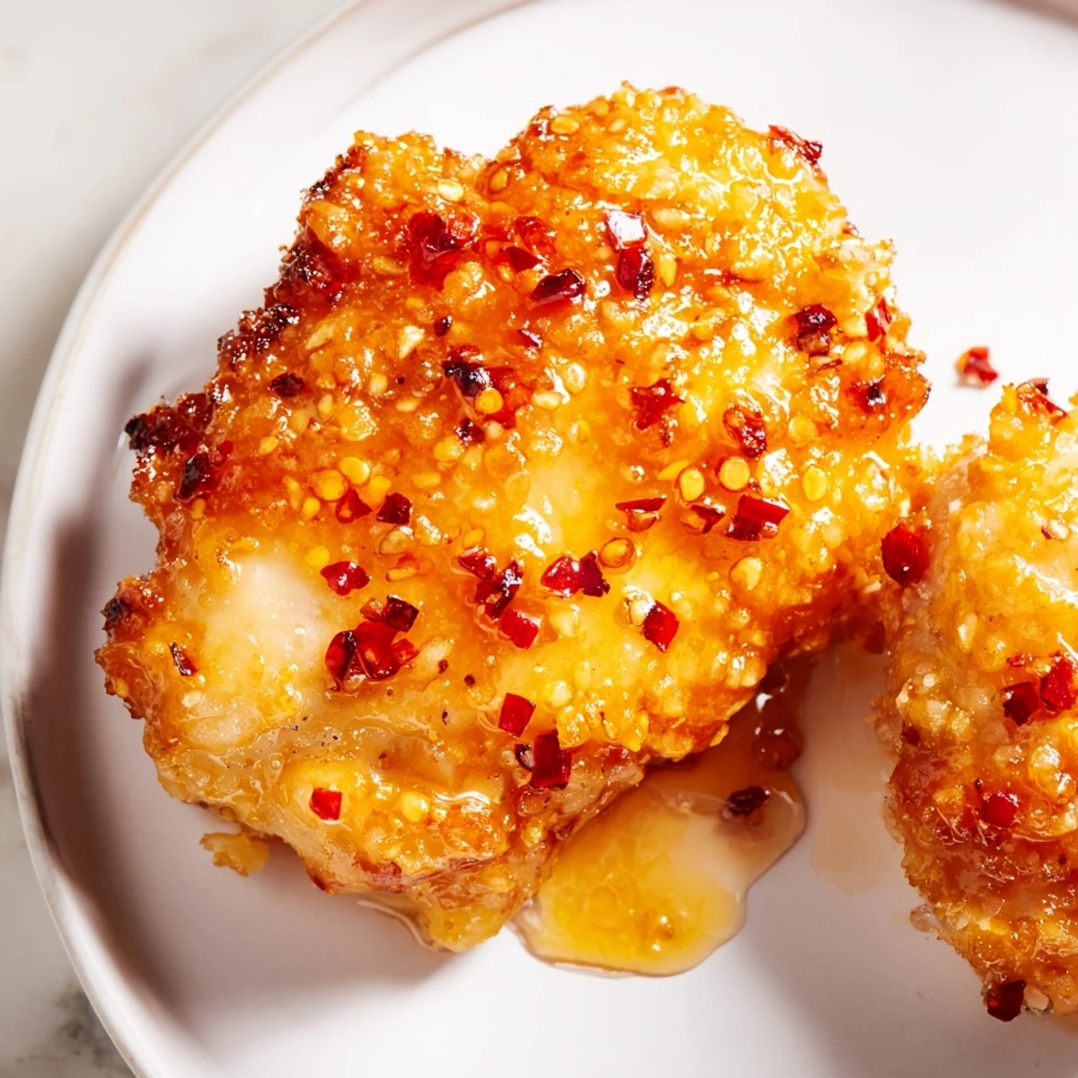 Hot Honey Crispy Chicken Thighs