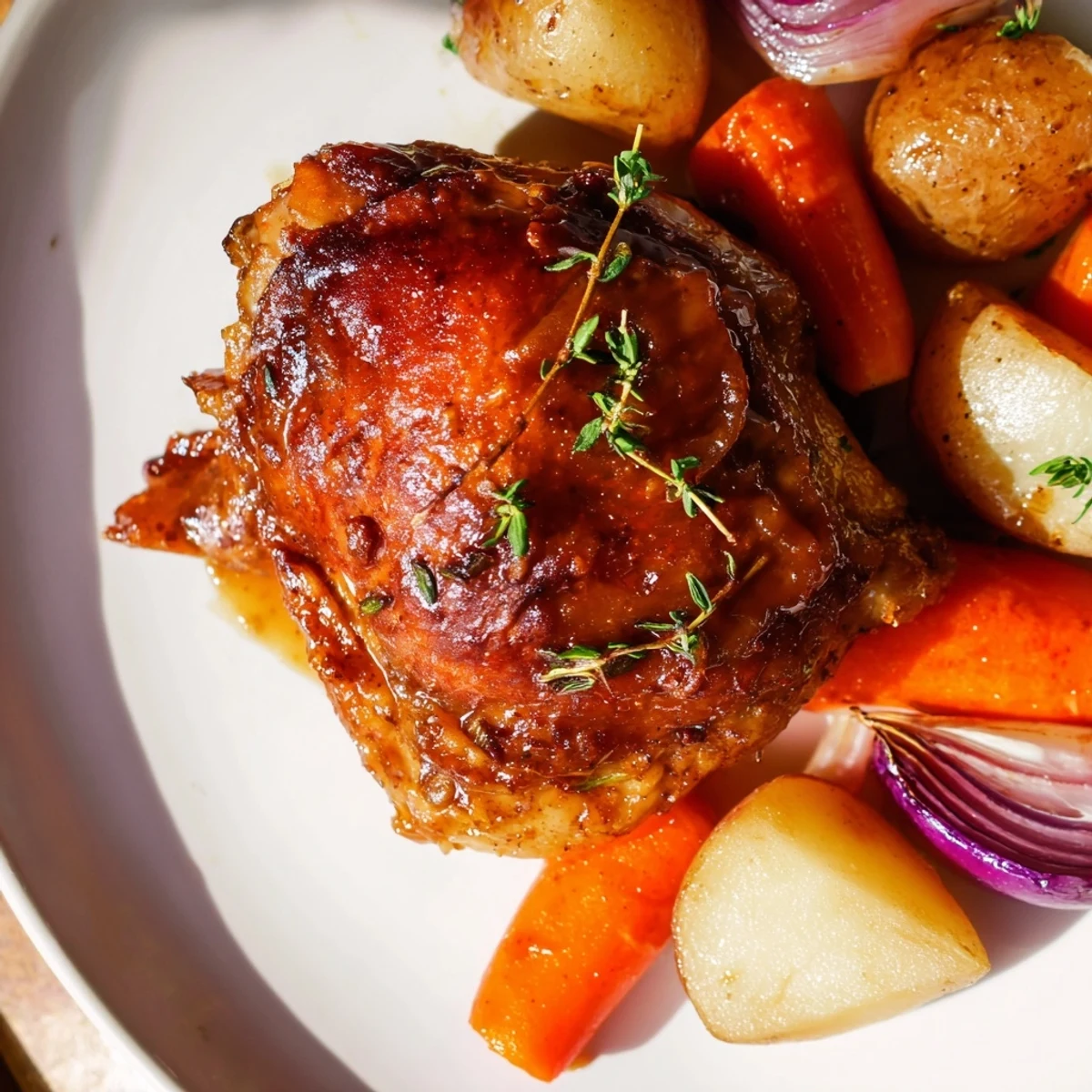 Maple Dijon Chicken Thighs