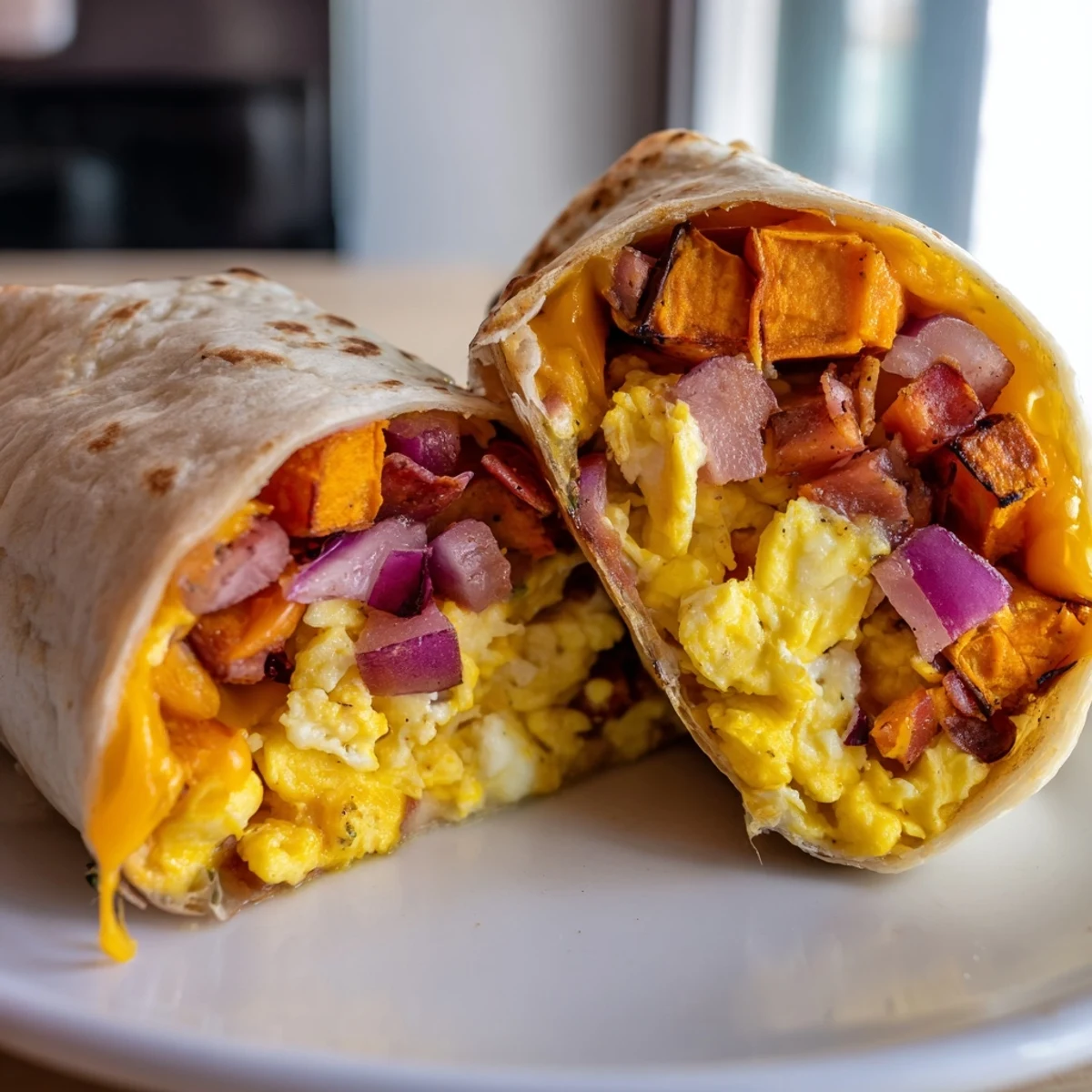 Sweet Potato Breakfast Burrito