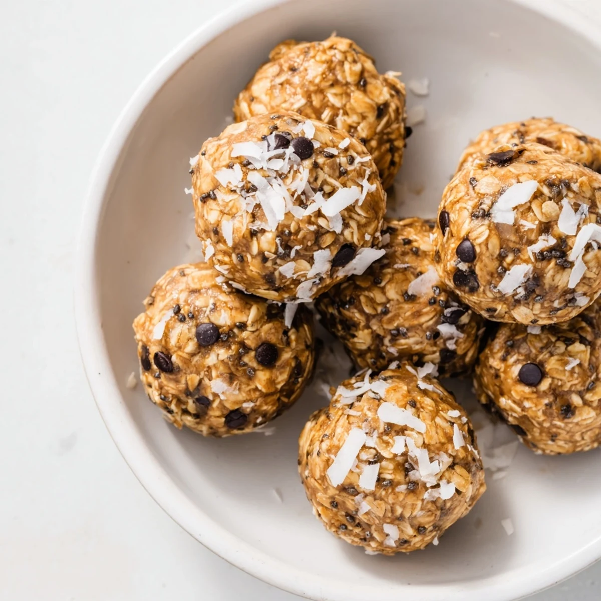 Homemade almond-chia energy bites: healthy, quick, and ideal for an afternoon pick-me-up.