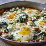 Spinach and Feta Shakshuka
