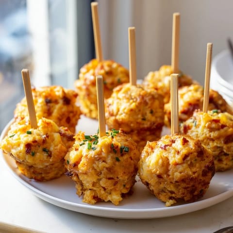 Maple Bourbon Cheddar Muffin Pops