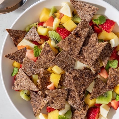 Indulge in dessert chips and salsa, perfect for festive gatherings or casual snacking.  