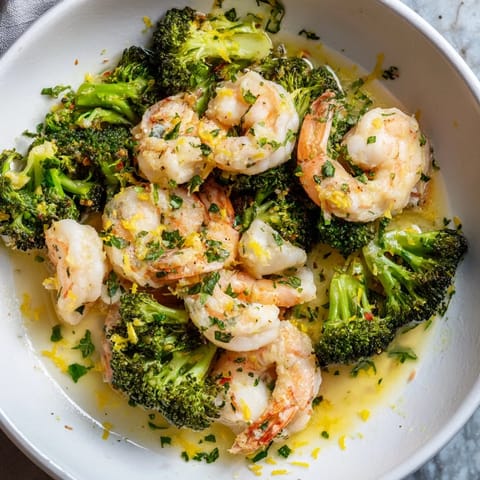 Lemon Butter Shrimp Broccoli