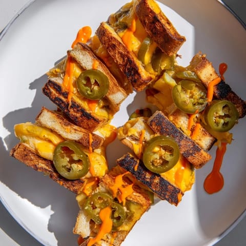Spicy Pickle Grilled Cheese