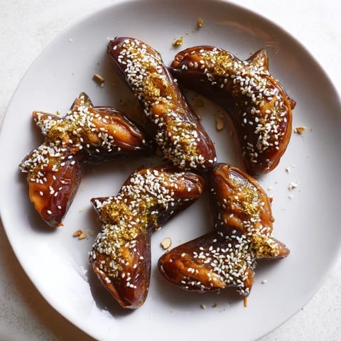 These Lunar and Star Date Platter star and moon-shaped treats are filled with a bright citrus and nut filling.