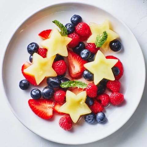 Starfruit and berry platter