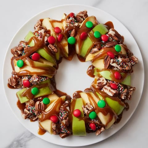 Caramel Apple Slice Wreath