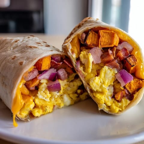 Sweet Potato Breakfast Burrito