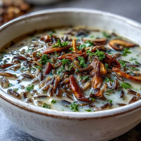 Wild Rice Mushroom Soup