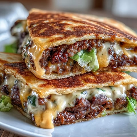 Juicy smash burger tacos with crispy beef, melted cheese, and fresh toppings on warm flour tortillas.