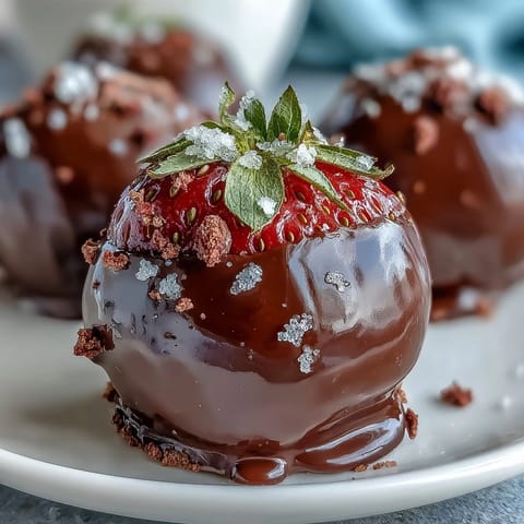 Dubai Chocolate Strawberry Truffles