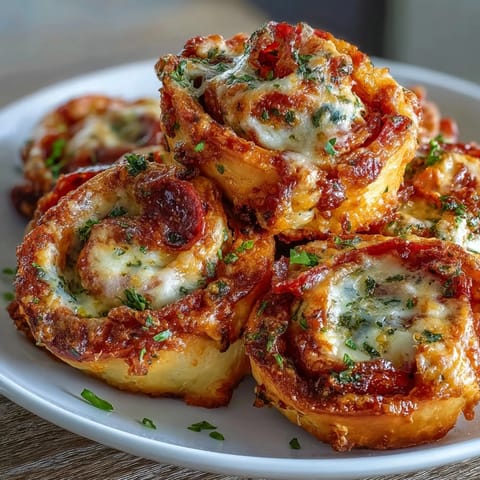 Golden, flaky pastry spirals filled with zesty marinara, melted mozzarella, and savory pepperoni. Perfect as a snack, appetizer, or party treat.