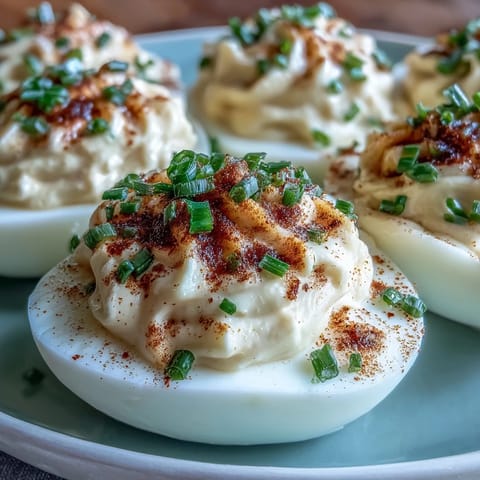 Classic Deviled Eggs Paprika Chives