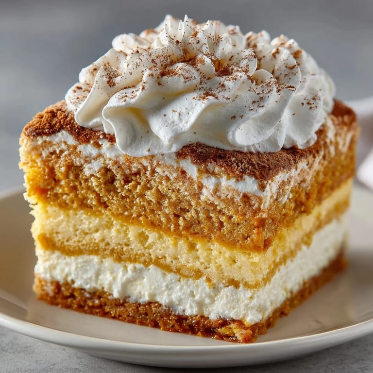 Baking a homemade Pumpkin Spice Magic Cake; the sweet scent of pumpkin fills kitchen.