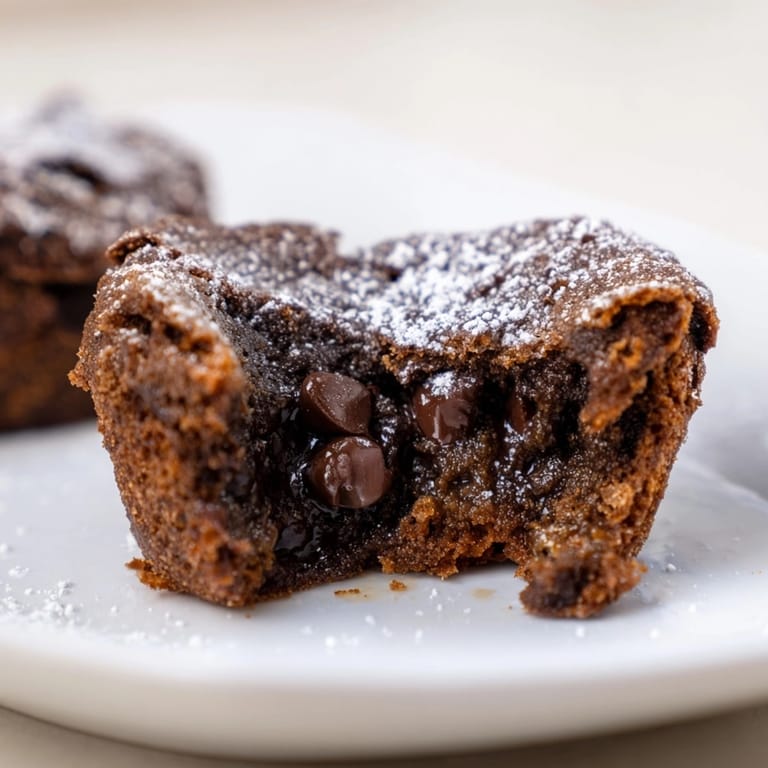 Golden-brown Brownie Bites in mini muffin tin, showcasing perfect texture and portion.