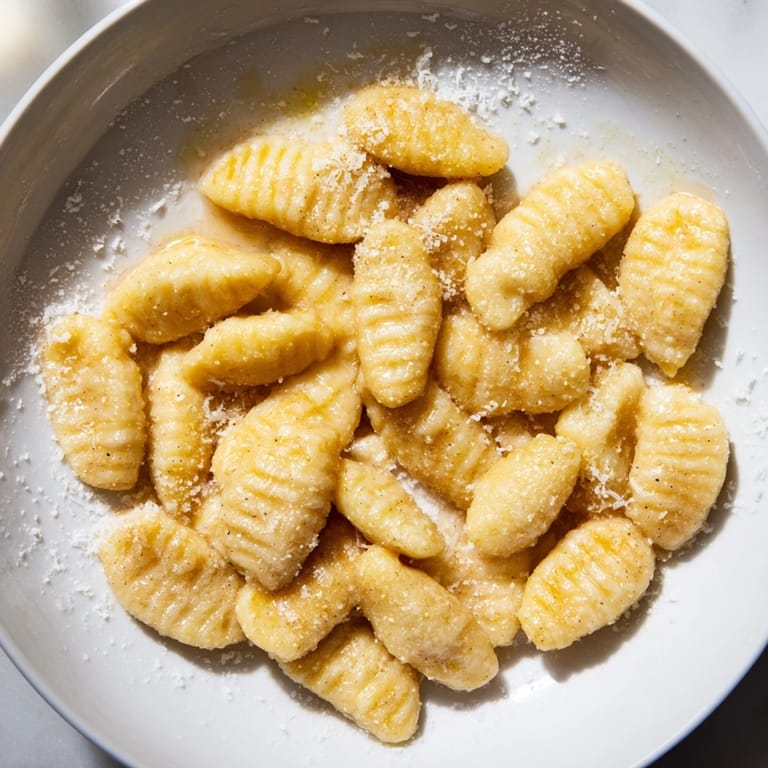 Homemade Cinnamon Sugar Ricotta Gnocchi: A simple delight, dusted with cinnamon and served warm.
