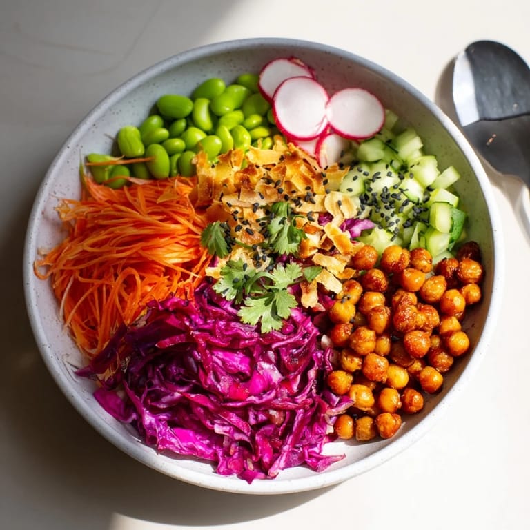 Enjoy this ASMR Crunch Snack Bowl, enhancing snack time with bright flavors and crunch.
