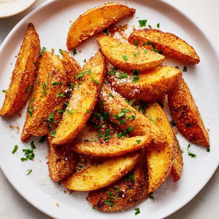 Golden, perfectly cooked 15-Minute Microwave Crispy Potatoes, easily made with simple ingredients for a fast snack.