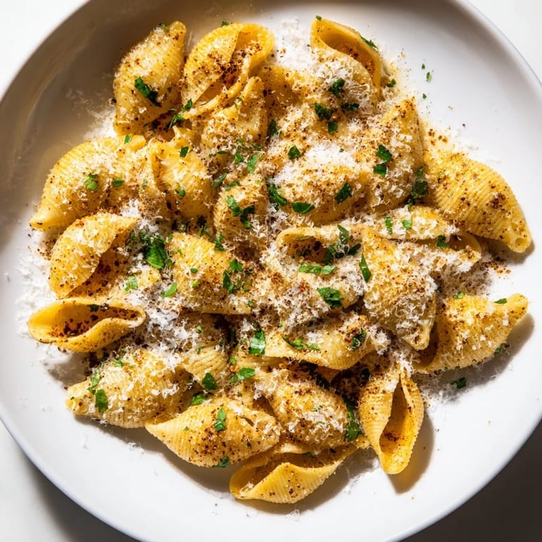 A bowl overflowing with crunchy Air Fryer Pasta Gnocchi, fresh parsley and parmesan sprinkled on top.