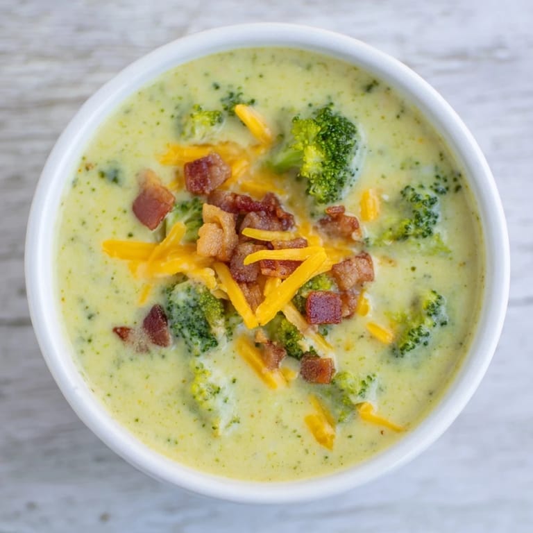 Golden, toasted bread alongside a steaming bowl of Broccoli Cheddar Soup, ready to eat.