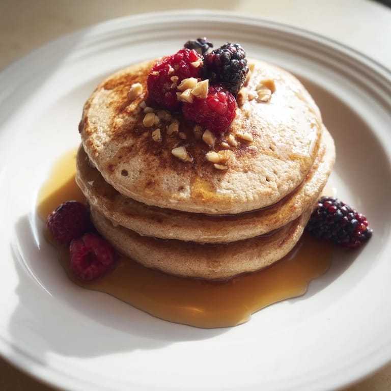 Warm, delicate brown banana pancakes displayed, offering a soft texture and banana sweetness.