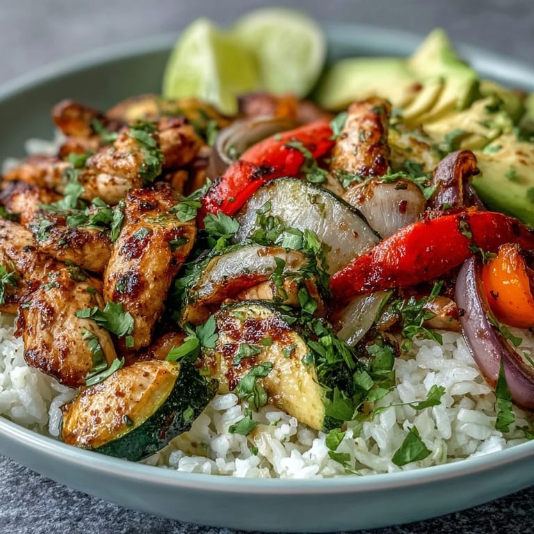 Fresh lime wedges and chopped cilantro garnish this vibrant, gluten-free meal for four.