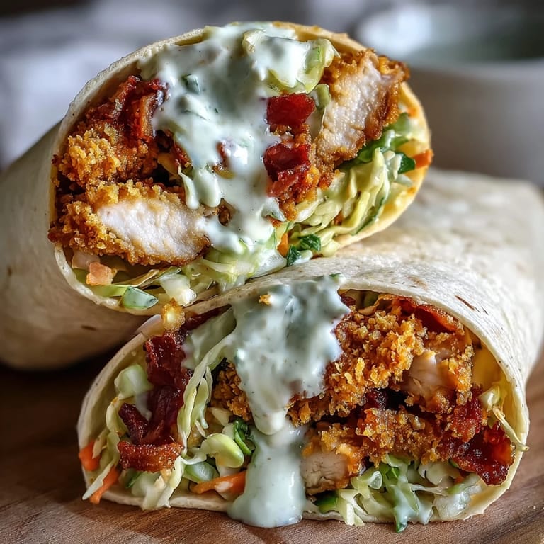Crispy KFC Turkey Snack Wraps filled with tender fried turkey, fresh cabbage slaw, and zesty Korean-inspired sauce on soft tortillas.