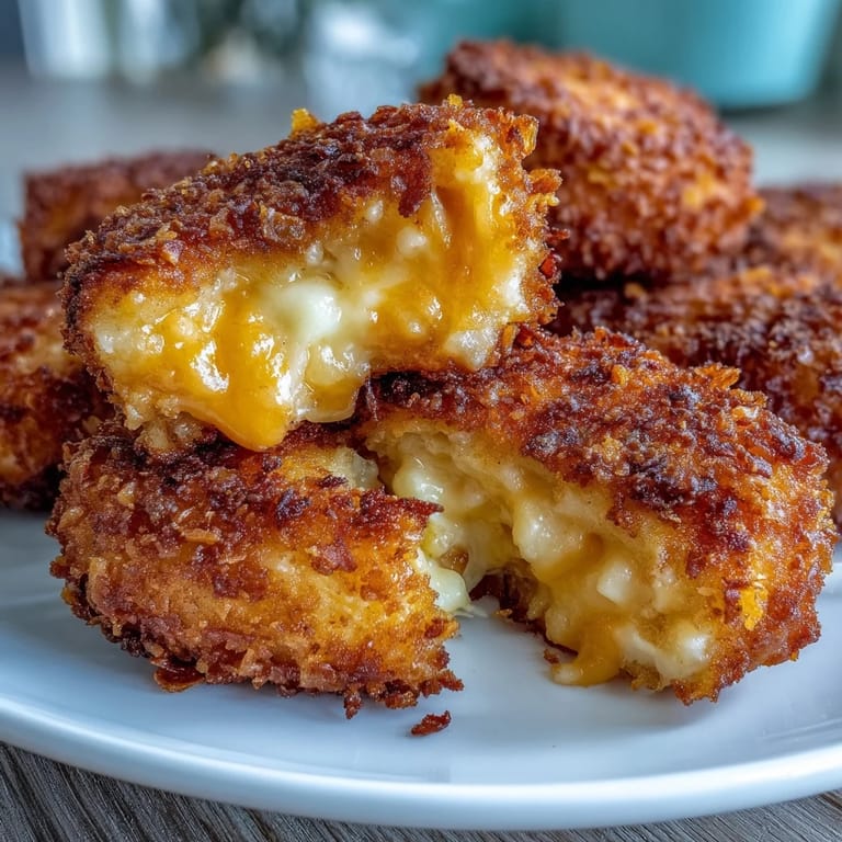 Air fryer funeral potatoes croquettes, cheesy potato bites with sour cream and green onions, perfect for snacking or sides.
