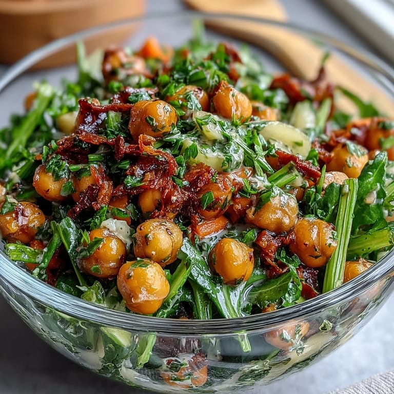 A hearty vegetarian salad featuring creamy chickpeas, crunchy celery, and a zesty Dijon vinaigrette for a satisfying meal.