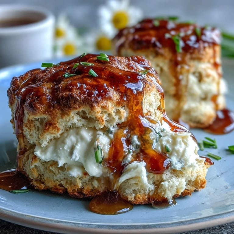 Delicate scones sweetened with dandelion honey, topped with a swirl of rich clotted cream, inviting you to savor every buttery bite.