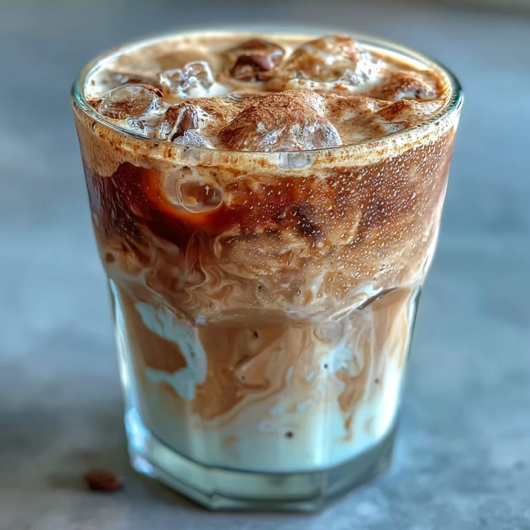 Iced shaken espresso with brown sugar syrup and oat milk, a vegan Starbucks copycat recipe.